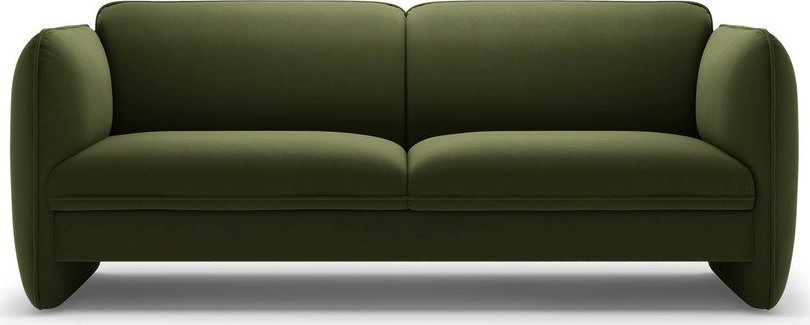 Zelená sametová pohovka 204 cm Georgia – Micadoni Micadoni