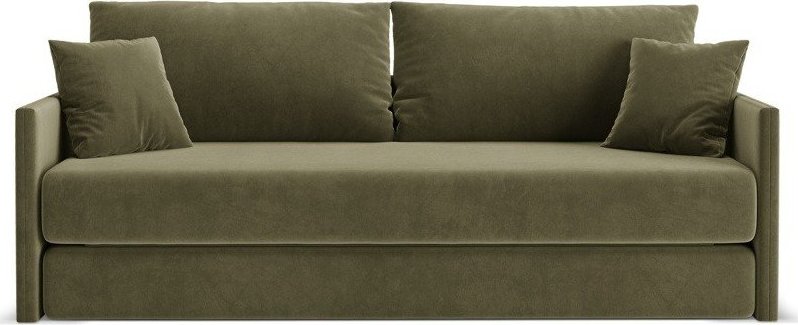 Zelená sametová rozkládací pohovka 209 cm Shannon – Cosmopolitan Design Cosmopolitan design