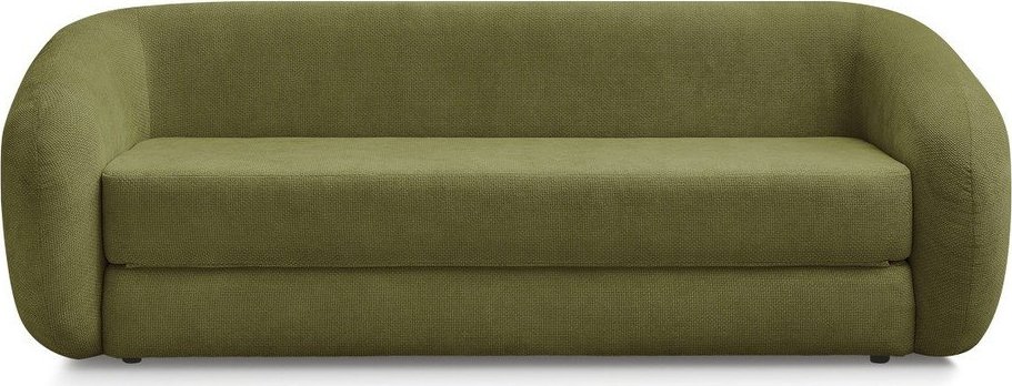 Zelená žinylková rozkládací pohovka 228 cm Neyo – Bobochic Paris Bobochic Paris