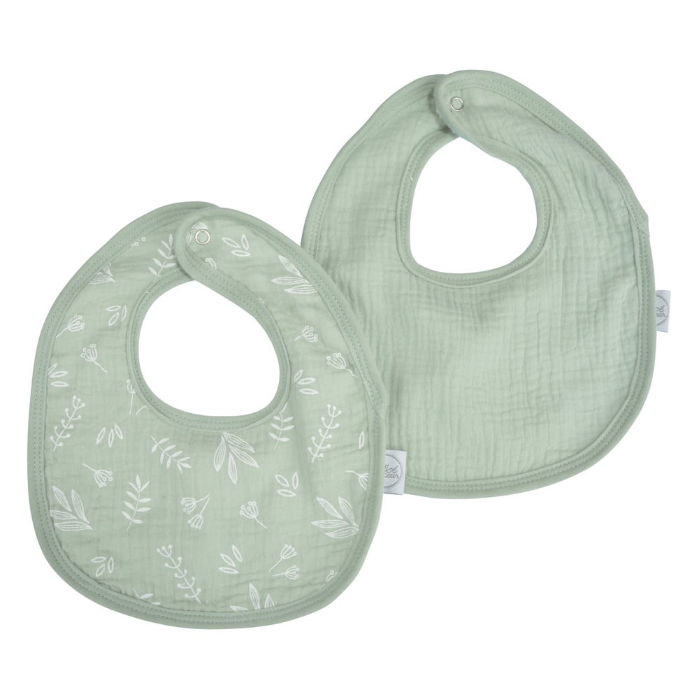Zelené mušelínové bryndáky v sadě 2 ks – Bébé Douceur Bébé Douceur