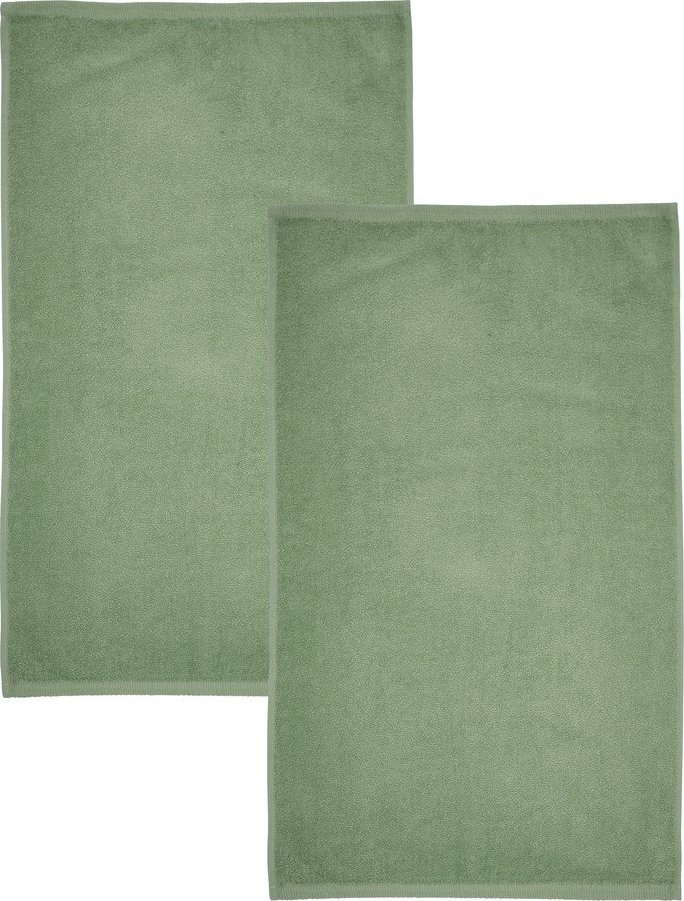 Zelené rychleschnoucí/froté bavlněné osušky v sadě 2 ks 90x140 cm Quick Dry – Catherine Lansfield Catherine Lansfield