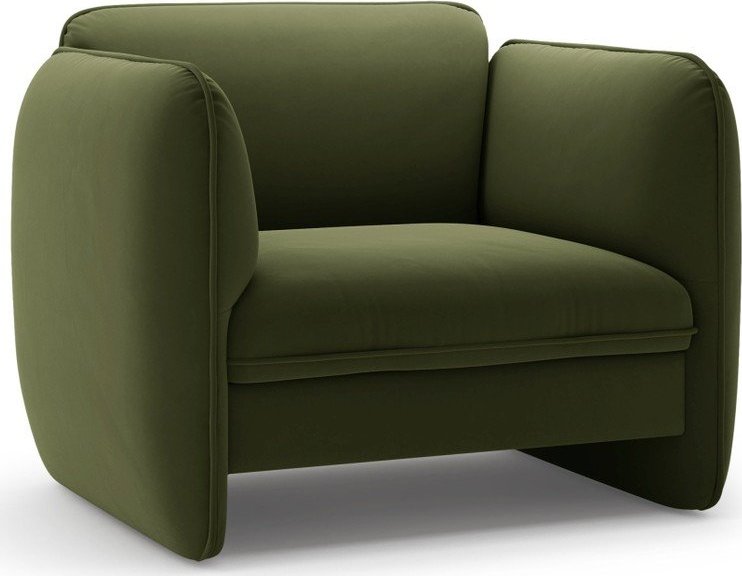 Zelené sametové křeslo Georgia – Micadoni Micadoni