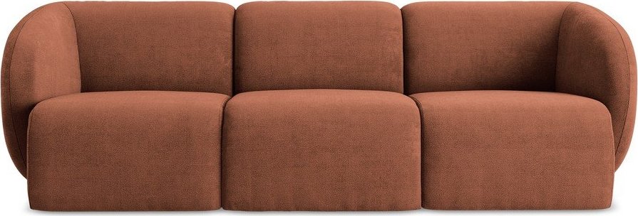 Žinylková pohovka v terakotové barvě 244 cm Lani – Makamii Makamii