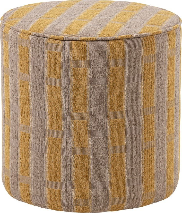 Žlutý žinylkový taburet Sarli – WOOOD WOOOD