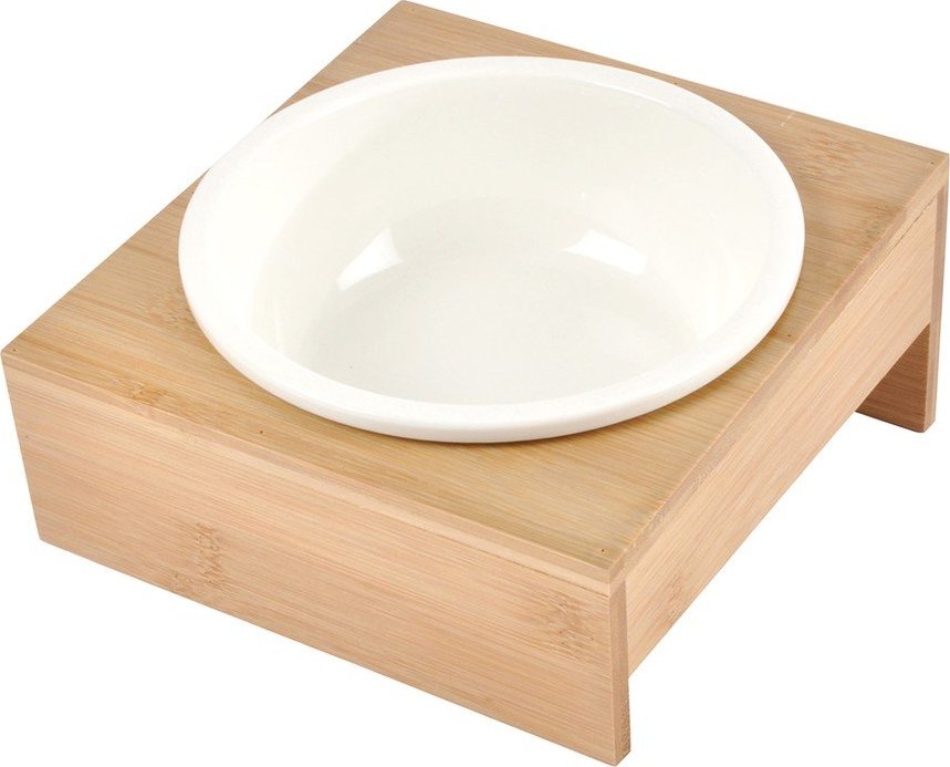 Bambusová miska s podstavcem pro psa ø 16 cm – Love Story Love Story