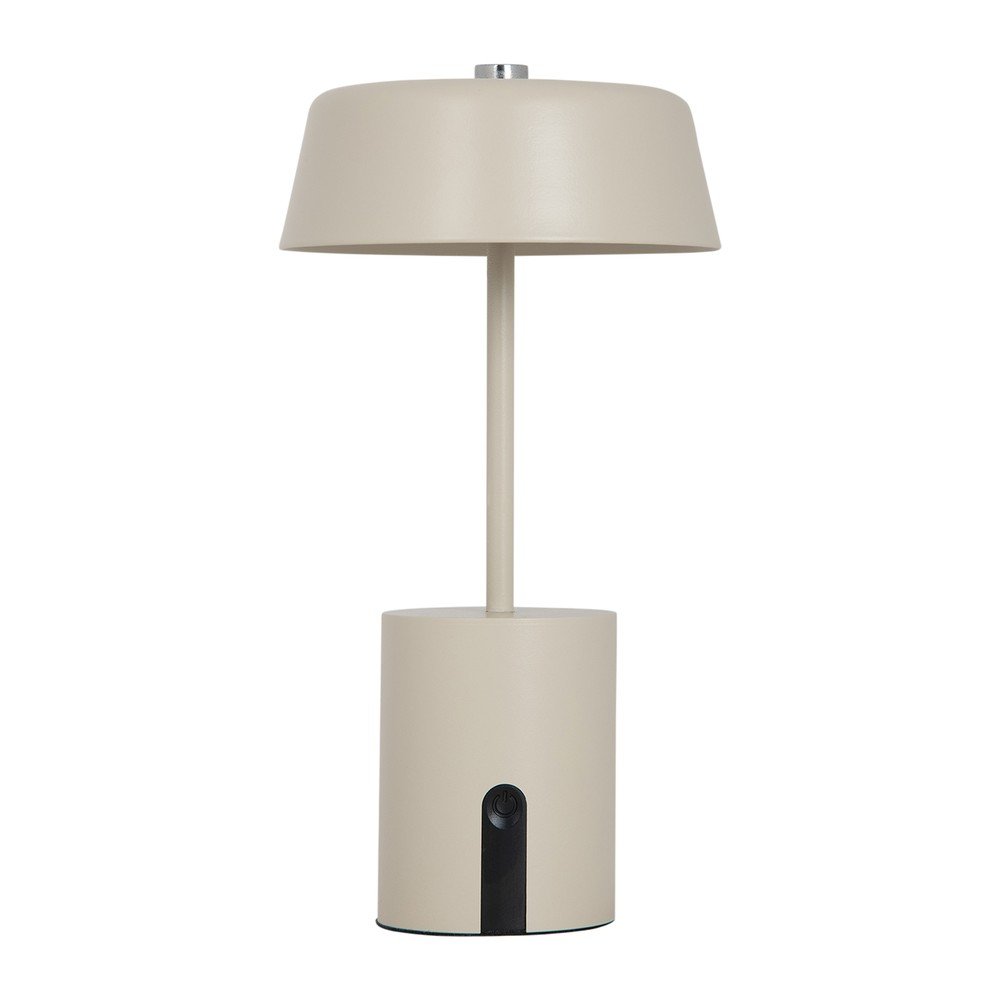 Béžová kovová LED stolní lampa (výška 22