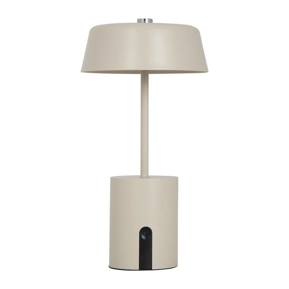 Béžová kovová LED stolní lampa (výška 22,5 cm) Elemental LED – Leitmotiv