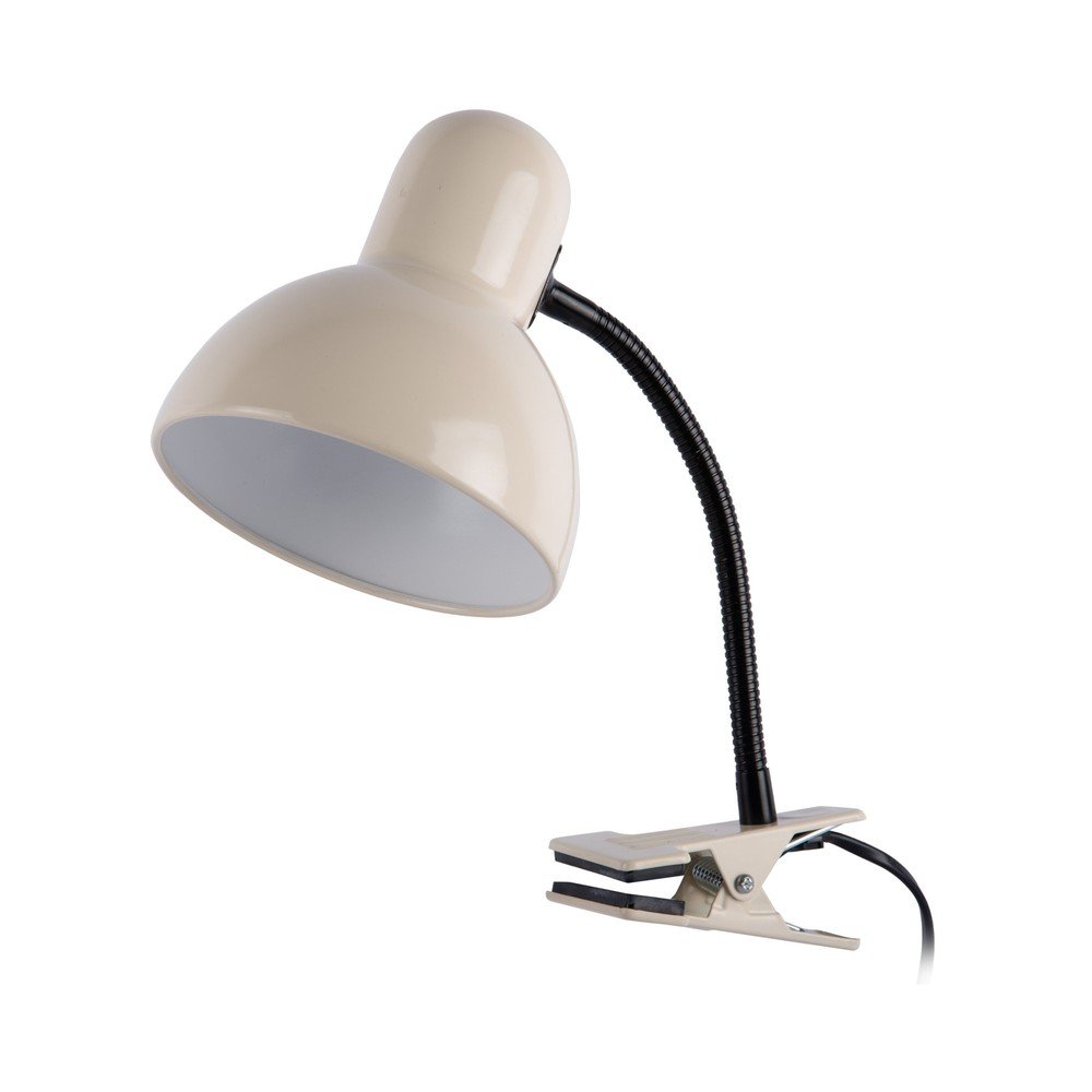 Béžová kovová stolní lampa (výška 33
