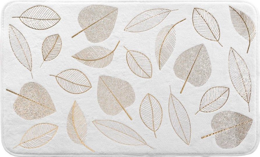 Bílá textilní koupelnová předložka 45x75 cm Joya – douceur d'intérieur Douceur d intérieur