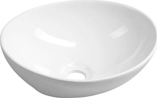 Bílé keramické umyvadlo 42x34 cm Aqualine – Sapho Sapho