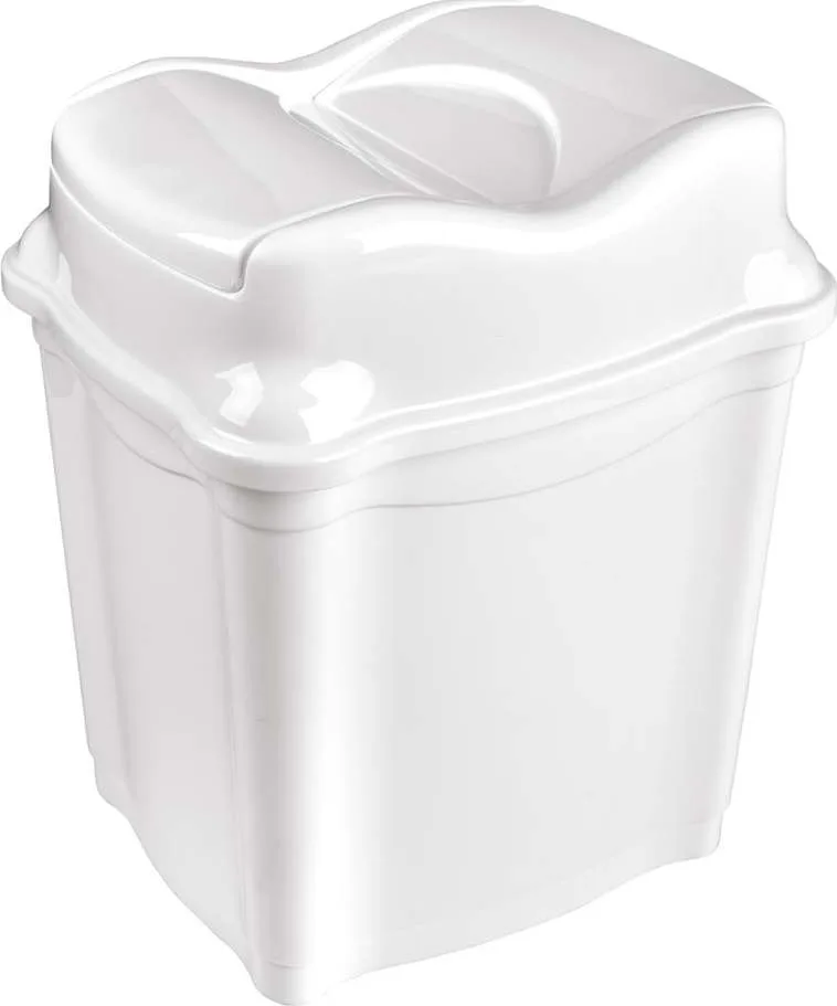 Bílý plastový odpadkový koš 9 l Whirpool – Orion