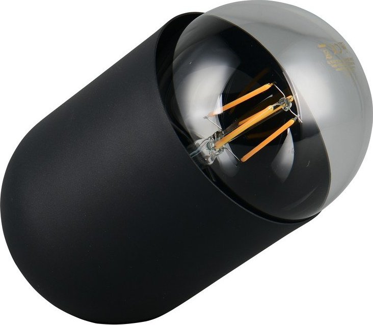 Černá kovová stolní lampa (výška 13