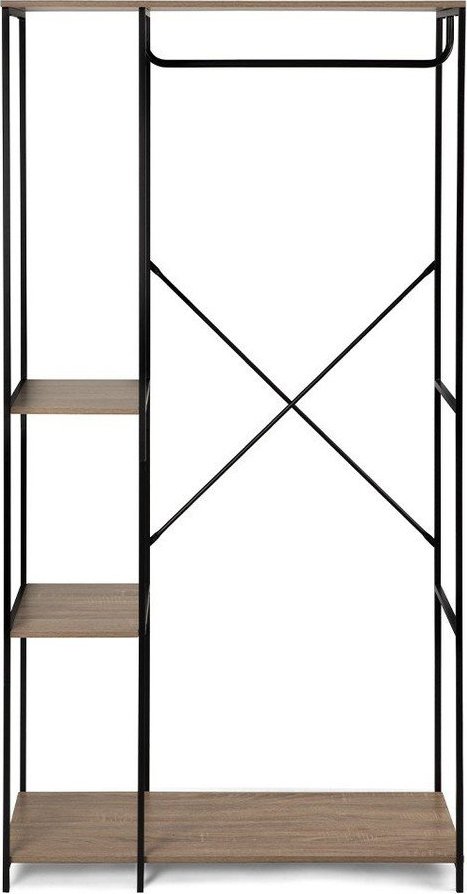 Černá ocelová předsíňová sestava 90x170x40 cm Aris – Bonami Essentials Bonami Essentials