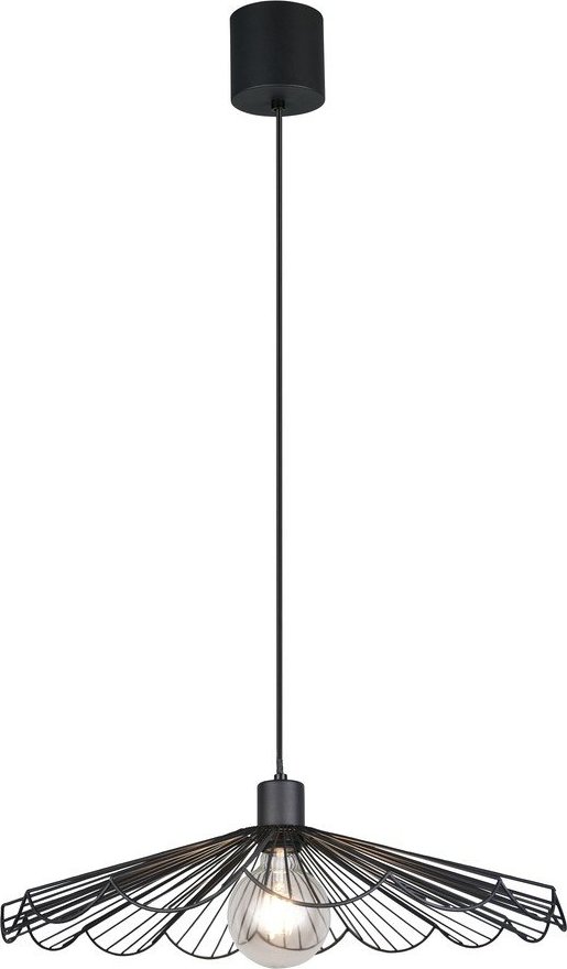 Černé kovové závěsné svítidlo s kovovým stínidlem ø 50 cm Margarita – Reality Reality