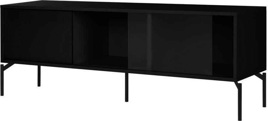 Černý TV stolek 160x60x42 cm Met – noo.ma NOO.MA