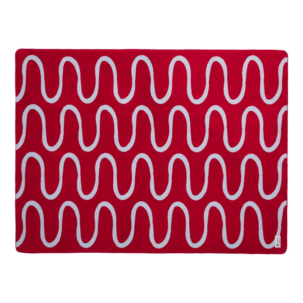 Červená deka 150x200 cm Swirl – noo.ma NOO.MA