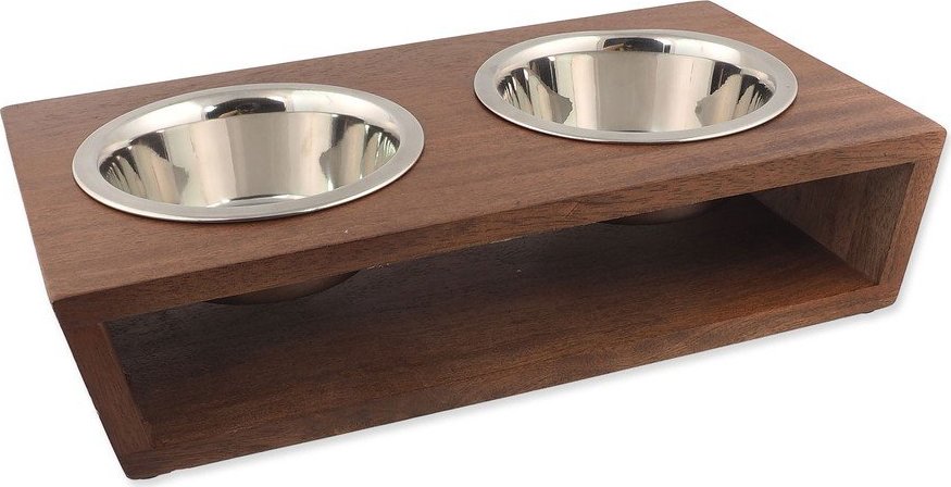 Dřevěný set misek s podstavcem pro psa Dog Fantasy – Plaček Pet Products Plaček Pet Products