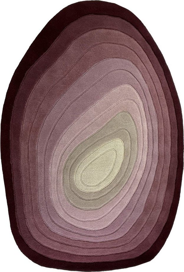 Fialový ručně tkaný vlněný koberec 200x290 cm Puddle Ombre – Flair Rugs Flair Rugs