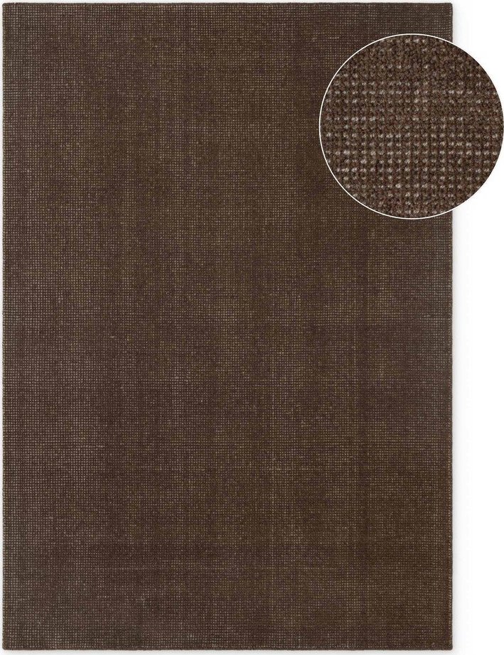 Hnědý ručně tkaný vlněný koberec 120x170 cm Greenwich – Ted Baker Ted Baker