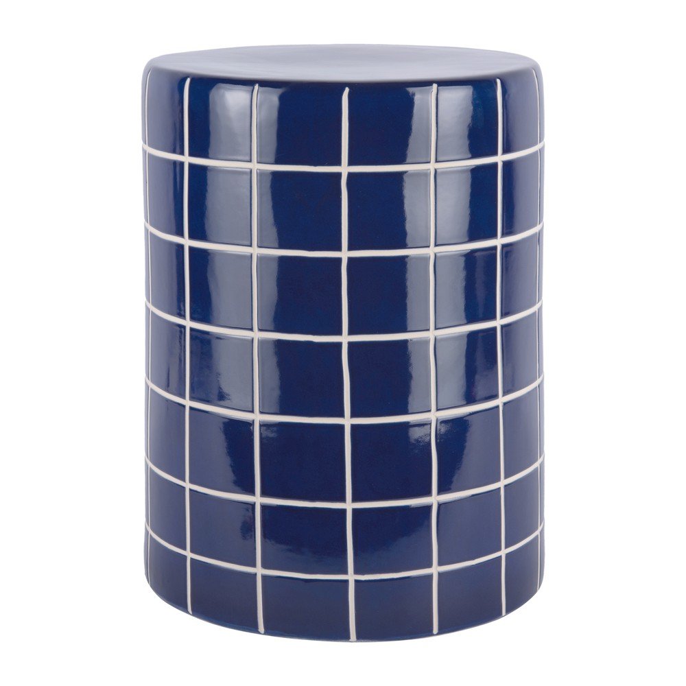 Keramický kulatý odkládací stolek ø 33 cm Retro Tiles – Leitmotiv Leitmotiv