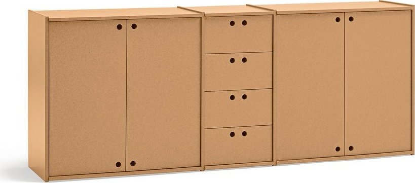 Komoda v přírodní barvě 197x80x40 cm Wally – Teulat Teulat