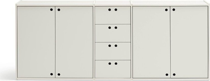 Krémová komoda 197x80x40 cm Wally – Teulat Teulat
