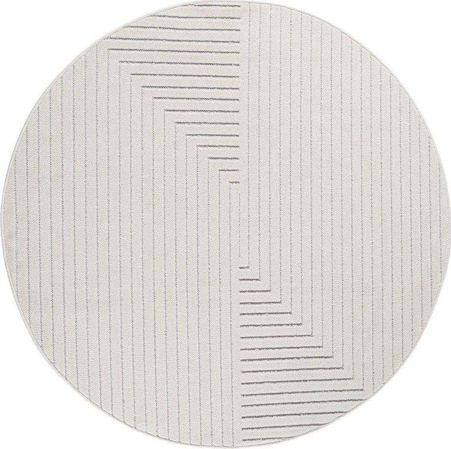 Krémový kulatý vnitřní a venkovní koberec ø 120 cm Nova 1202 – Ayyildiz Carpets Ayyildiz Carpets