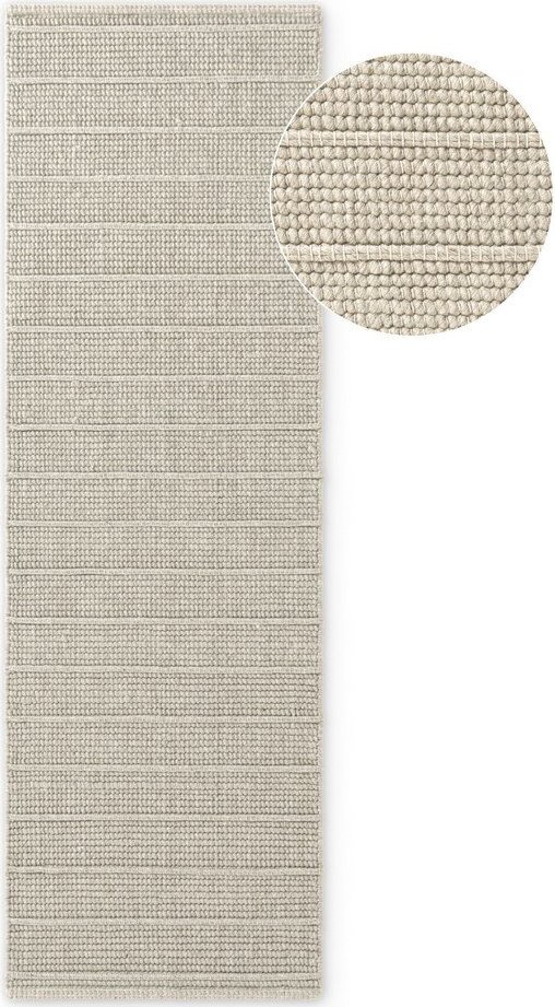 Krémový ručně tkaný vlněný běhoun 80x250 cm Camden Parker – Ted Baker Ted Baker
