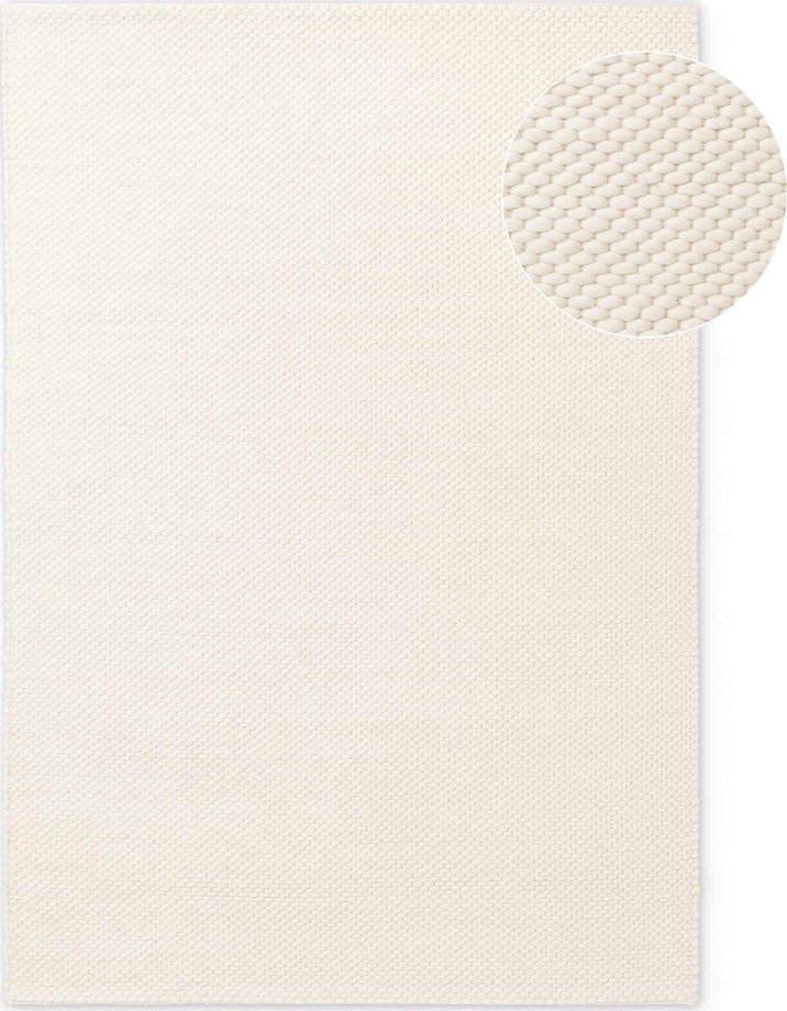 Krémový ručně tkaný vlněný koberec 140x200 cm Lyon Beans – Elle Decoration Elle Decoration