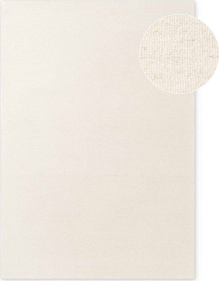 Krémový ručně tkaný vlněný koberec 200x290 cm Puristic Knots – Elle Decoration Elle Decoration