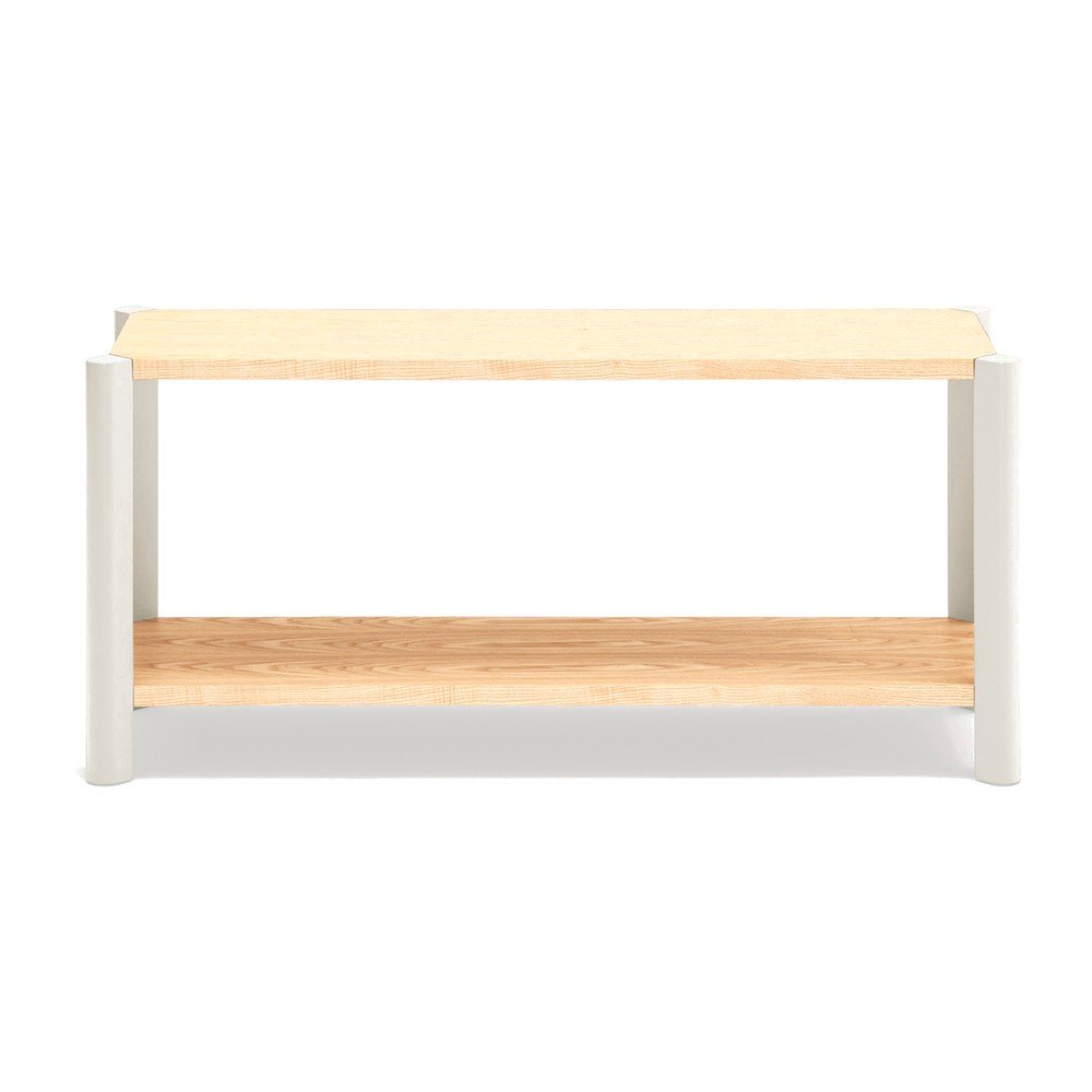 Krémový/ve světle přírodní barvě regál v dekoru dubu 126x59x43 cm Bona – Teulat Teulat