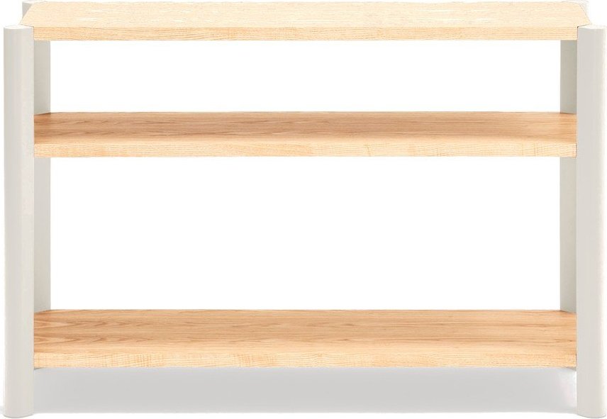 Krémový/ve světle přírodní barvě regál v dekoru dubu 126x84x43 cm Bona – Teulat Teulat
