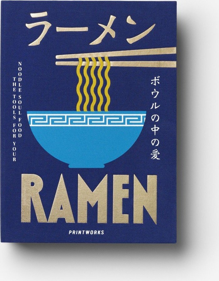 Modré nerezové/bambusové hůlky v sadě pro 2 osoby The Essentials - Ramen Tools – Printworks Printworks