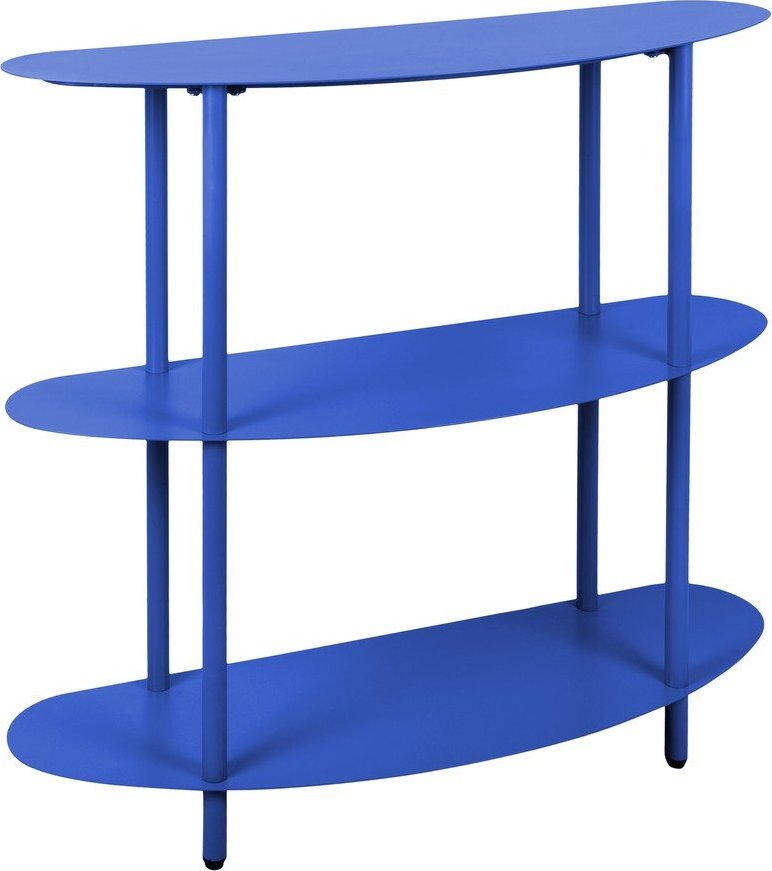 Modrý kovový regál 90x82x28 cm Cool Retro – Leitmotiv Leitmotiv