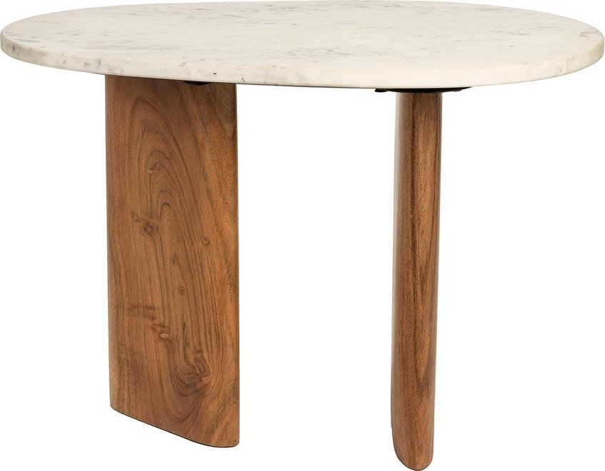 Odkládací stolek s mramorovou deskou 37x56 cm Tanda – White Label White Label