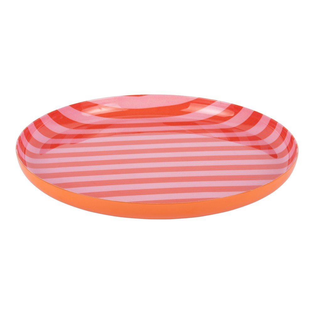 Oranžový/světle růžový železný talíř ø 22 cm Animado – PT LIVING PT LIVING