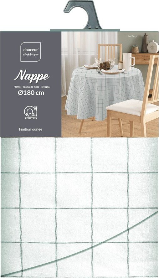 Pratelný ubrus ø 180 cm Axel – douceur d'intérieur Douceur d intérieur