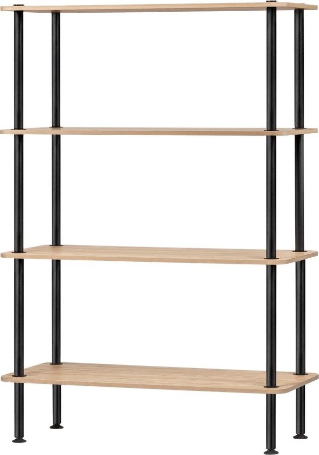 Regál v dekoru dubu v přírodní barvě 80x127x35 cm Teidi – noo.ma NOO.MA
