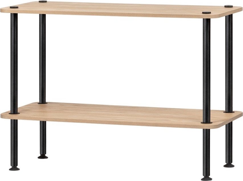 Regál v dekoru dubu v přírodní barvě 80x54