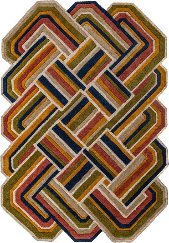 Ručně tkaný vlněný koberec 140x200 cm Lattice Shaped – Flair Rugs Flair Rugs
