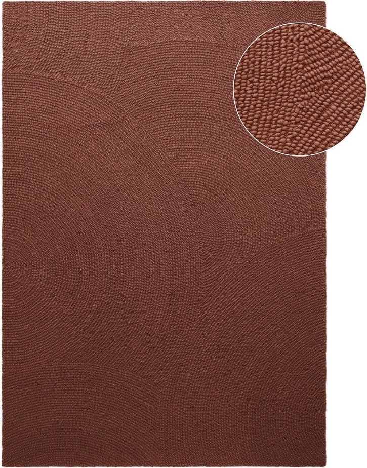 Ručně tkaný vlněný koberec v cihlové barvě 80x150 cm Calmio – Hanse Home Hanse Home