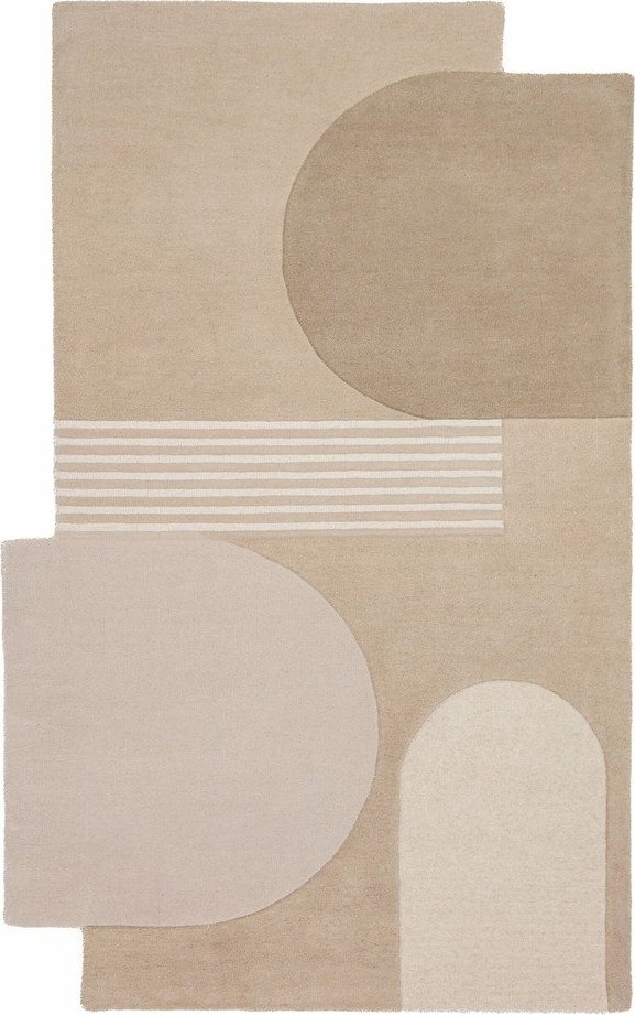 Ručně tkaný vlněný koberec v přírodní barvě 120x180 cm Lozenge – Flair Rugs Flair Rugs