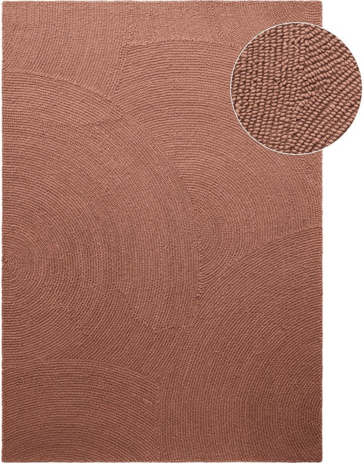 Ručně tkaný vlněný koberec v terakotové barvě 200x300 cm Calmio – Hanse Home Hanse Home