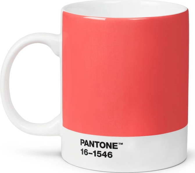 Růžový keramický hrnek 375 ml Living Coral 16-1546 – Pantone Pantone