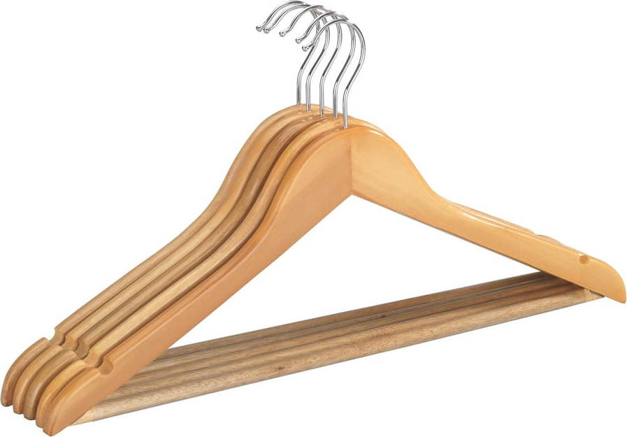 Dřevěná ramínka v sadě 5 ks Eco – Wenko WENKO