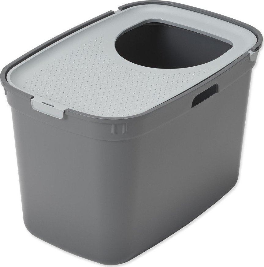 Šedý kočičí záchod 39x59 cm Moderna Top Cat – Plaček Pet Products Plaček Pet Products