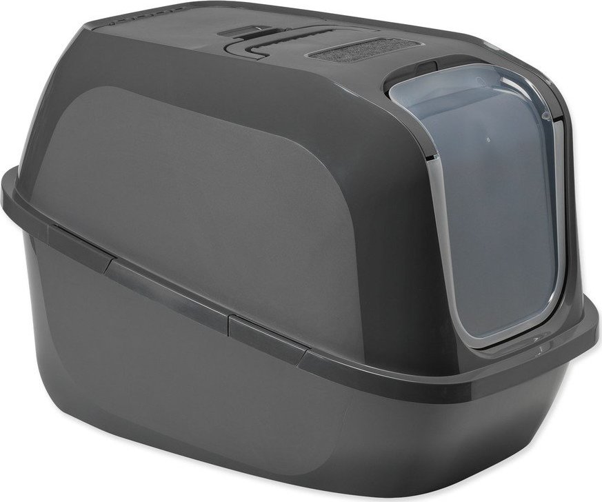 Šedý kočičí záchod 49x66 cm Moderna Mega Deluxe – Plaček Pet Products Plaček Pet Products