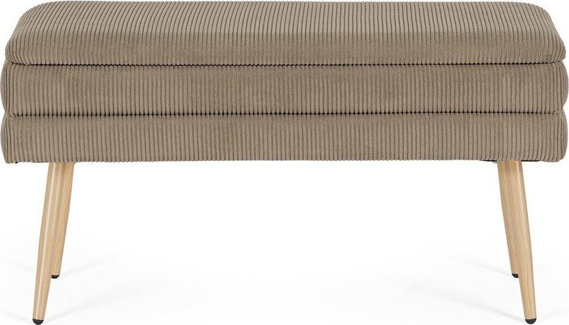 Taupe polstrovaná lavice Olga – Bizzotto Bizzotto