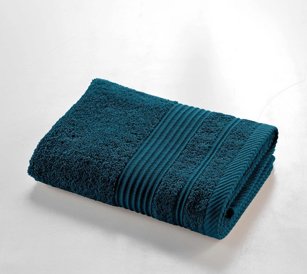 Tmavě modrý froté bavlněný ručník 50x90 cm Tendresse – douceur d'intérieur Douceur d intérieur