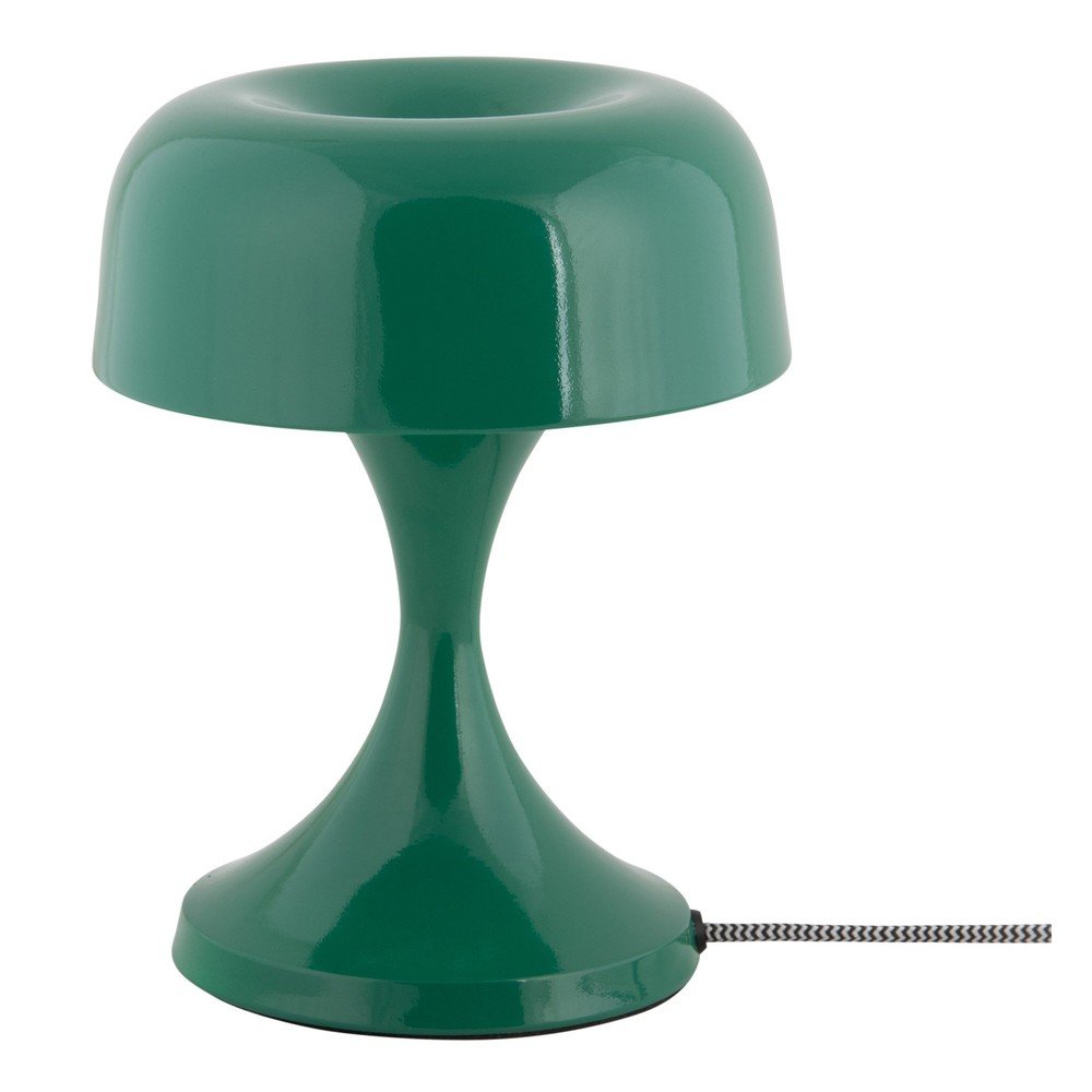 Zelená kovová stolní lampa (výška 20 cm) Moda Retro – Leitmotiv Leitmotiv